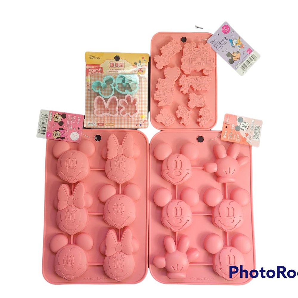 DISNEY'S Mickey & Minnie Mouse Cake Molds, Cookie Cutters & Candy/Chocolate Mold